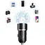 Автомобільний зарядний пристрій Sky Dolphin SZ02L AluMinium (2USB, 2.4A) Black (AZP-000071) + кабель Lightning - мініатюра 3