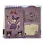Детский блокнот Куроми с наклейками, стикерами для записей и держателем для ручки фиолетовый (25-SS197) - миниатюра 1