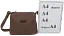 Женская наплечная кожаная сумка Borsacomoda бежевая sum0028717 - миниатюра 6