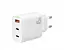 Сетевое зарядное устройство для XO L117 PD45W/QC18W (2 USB-C+1USB-A) с кабелем Type-C Белый - миниатюра 2