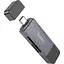 Картридер Hoco HB45 Spirit 2in1 Сard Reader USB-A/Type-C 3.0 metal gray - мініатюра 3