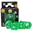Набір кубиків Transparent 7 Dice Set - Green , 7 шт. (g7dtran05) - мініатюра 1