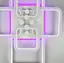 Светодиона LED люстра на 2+2+2 рожка квадратной формы Line.F RGB подсветка Нет - миниатюра 3