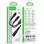 Дата кабель Hoco X123 Victory 2in1 Type-C to Type-C/Type-C 3A (1m) Black - мініатюра 2