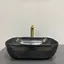 Умивальник VBI Ravenna space black matt накладний VBI-011221, Чорний матовий - мініатюра 4