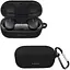 Чохол-накладка DK Silicone Candy Friendly з карабіном для Bose QuietComfort Earbuds (black) - мініатюра 1