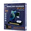 Бездротова зарядна станція для техніки Apple 3в1 15W REMAX RP-W70 з підсвіткою Чорний - мініатюра 4
