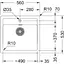 Кухонна мийка Franke Sirius тектонайт, прямокут., без крил, 560х530х200мм, чаша - 1, врізна, чорний - мініатюра 2