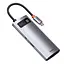 USB-хаб Baseus Metal Gleam Series 5-in-1 Type-C gray - миниатюра 9