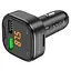АЗП з FM-модулятором BOROFONE BC43 Flash QC3.0 car BT FM transmitter 18W Black - мініатюра 3