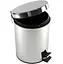 Відро для сміття Gedy Argenta 3л з педаллю (2609-13) Хром - мініатюра 3