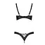 Комплект з екошкіри Passion Celine Bikini black L/XL - мініатюра 4