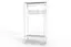 Вішалка модульна підлогова Ferrum-decor Треліс 15 180x90x38 білий ДСП Білий 16мм (FRD-104367) - мініатюра 4