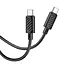Кабель HOCO X88 Gratified 60W charging data cable for Type-C to Type-C Black - мініатюра 3