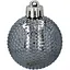 Комплект елочных шариков Chomik пластиковые 4 см серебристые и белые 16 шт. (GIF7351) - миниатюра 6