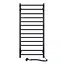 Электрический полотенцесушитель Navin Грандис 480x1000 Sensor правостороннее с таймером, черный муар 12-028053-3680, Черный матовый, Правое, Электронный - миниатюра 1