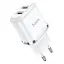 Адаптер питания зарядный HOCO Aspiring dual port charger N4 2 USB-CB сам блок белый - миниатюра 1