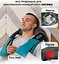 Массажер Shiatsu для тела спины поясницы шеи и плеч (Черный с голубым) - миниатюра 8