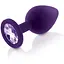 Набор силиконовых анальных пробок с кристаллом Rianne S: Booty Plug Set Purple - миниатюра 3
