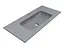 Умивальник Miraggio Della 1000 mirastone gray 0002480, Сірий - мініатюра 3