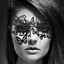 Маска на обличчя Bijoux Indiscrets - Sybille Mask, вінілова, клейове кріплення, без зав'язок - мініатюра 2