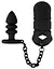 Пояс верности для мужчин Black Velvets Cock Cage With a Butt Plug 11.5 см черный - миниатюра 2
