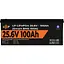 Акумулятор LogicPower LiFePO4 Smart BT 24V 25.6V/100Ah/2560Wh Smart BMS 100А (20200) [109696] - мініатюра 3