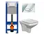 Инсталляция Cersanit Aqua 22 Mech QF WHB + унитаз Como CO DUR Slim SC EO + клавиша Intera CHR GL S701-505 - миниатюра 1