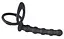 Анальна пробка з ерекційним кільцем Black Velvets Cock And Ball Ring 19 см (чорний) - мініатюра 3