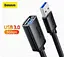 Удлинитель Usb адаптер мама папа Baseus AirJoy Series USB male to USB female 50 см - миниатюра 6