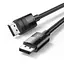 Кабель UGREEN DP114 DP Male to Male DP1.4 8K Round Cable ABS Shell Braid 1.5m (Black) (UGR-80391) - мініатюра 3