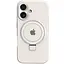Чехол Epik Silicone Case Full Protective with Ring для Apple iPhone 16 Plus 6.7 White - миниатюра 1
