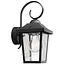 Вуличний настінний світильник Philips Buzzard wall black 1x60W цоколь E2 ІР44 без лампи (915005309001) - мініатюра 1