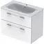 Тумба з умивальником Geberit Selnova Square 60 см 501.240.00.1 Білий - мініатюра 1
