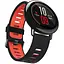 Ремінець силіконовий Tamister для годинника 22 мм чорний з червоним - мініатюра 1