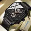 Часы мужские наручные Crrju Faust (Черные) - миниатюра 2
