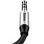 Аудіокабель Baseus Yiven Audio Cable M30 1.5M Silver+Black - мініатюра 5