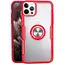Чохол Epik TPU+PC Deen CrystalRing for Magnet opp для Apple iPhone 13 Pro 6.1 Безбарвний/Червоний - мініатюра 1