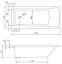 Ванна акрилова Kolpa San Lambda 170x75 501001 - мініатюра 2
