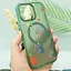 Чохол Epik TPU+PC Flush with MagSafe для Apple iPhone 15, 6.1 Dark green - мініатюра 3