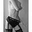 Мереживні труси для страпона з підв'язками для панчіх Strap-On-Me Diva Harness L - мініатюра 5