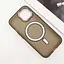 Чехол Epik TPU+PC Lily with MagSafe для Apple iPhone 15, 6.1 Dark Gray - миниатюра 4