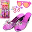 Набір дитячий "Красуня" туфлі 18 см, окуляри, сережки, наклейки M0303U/R - мініатюра 1