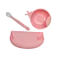 Уцінка. Набір силіконового посуду KinderenOK Happy Meal, рожевий (250220) - мініатюра 2