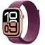 Смарт-годинник Apple Watch Series 10 GPS 46mm Rose Gold Aluminum Case w. Plum Sport Loop (MWWV3) - мініатюра 1