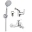 Комплект змішувачів для ванної кімнати Deante Chaber BGCA010M - мініатюра 1
