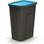 Баки для сортування сміття Prosperplast Keden Compacta Q Plus, комплект 3x35 л, чорний, кришка синя, зелена, жовта - мініатюра 4