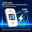 JICICUXI Портативный Wi-Fi для путешествий, маршрутизатор 4G MiFi со слотом для SIM-карт, скорость 150 Мбит/с, аккумулятор 2100 мА - миниатюра 3