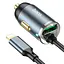 Адаптер автомобильный HOCO Lightning Cable car charger NZ7 1USB 20W серый - миниатюра 3