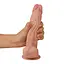 Фалоімітатор LoveToy Sliding-Skin Dual Layer Dong 20 см тілесний - мініатюра 5